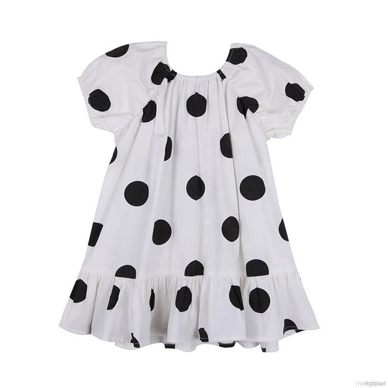 Đầm Công Chúa Chấm Bi Đáng Yêu Hợp Thời Trang Cho Bé Gái