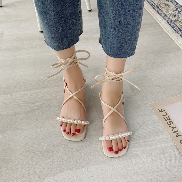 Xăng đan Đế Bệt Quai Đính Ngọc Trai Xinh Xắn Cho Nữ | BigBuy360 - bigbuy360.vn