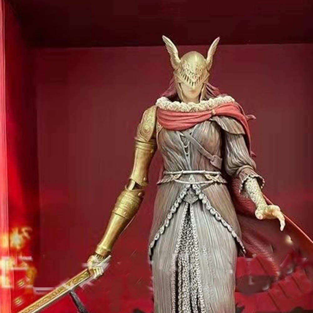 Elden Ring Valkyrie Statue Collection Resin Sculpture Crafts Home Decoration Ornament