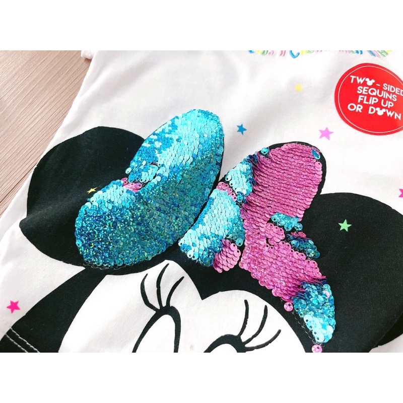 áo minie đính sequin vuốt lật cổ thêu