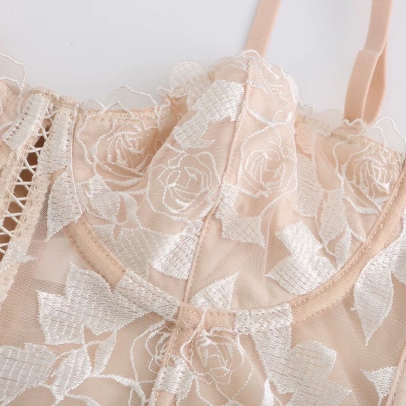 Áo bra ren bralette dáng corset có đệm mút, gọng nâng ngực nhẹ ren sexy cao cấp BR08 - Her sleepwear