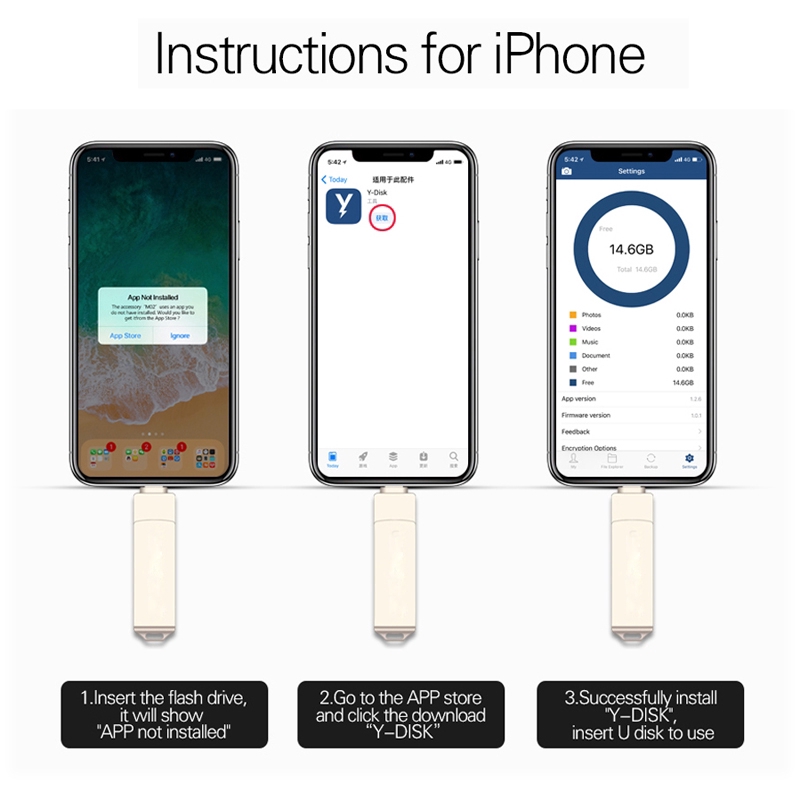 Usb 3.0 256gb Otg 128gb 32gb 64gb Cho Iphone/Android | BigBuy360 - bigbuy360.vn