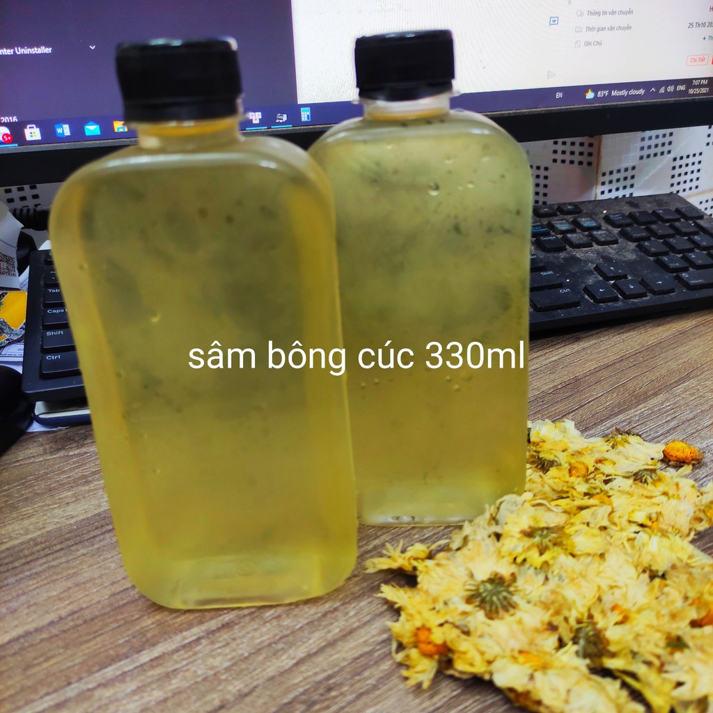 bông cúc nấu nước sâm 200g/ 500g/ 1kg bông cúc giải độc mát gan - tặng túi vải lọc