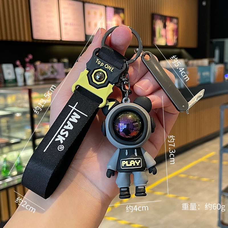 Móc Khóa Hình Gấu Hoạt Hình Dễ Thương Sáng Tạo