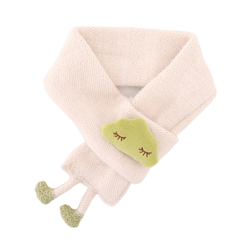 Khăn Choàng Cổ Dệt Kim Dày Dặn Màu Sắc Ngọt Ngào Thời Trang Mùa Đông Cho Nữ