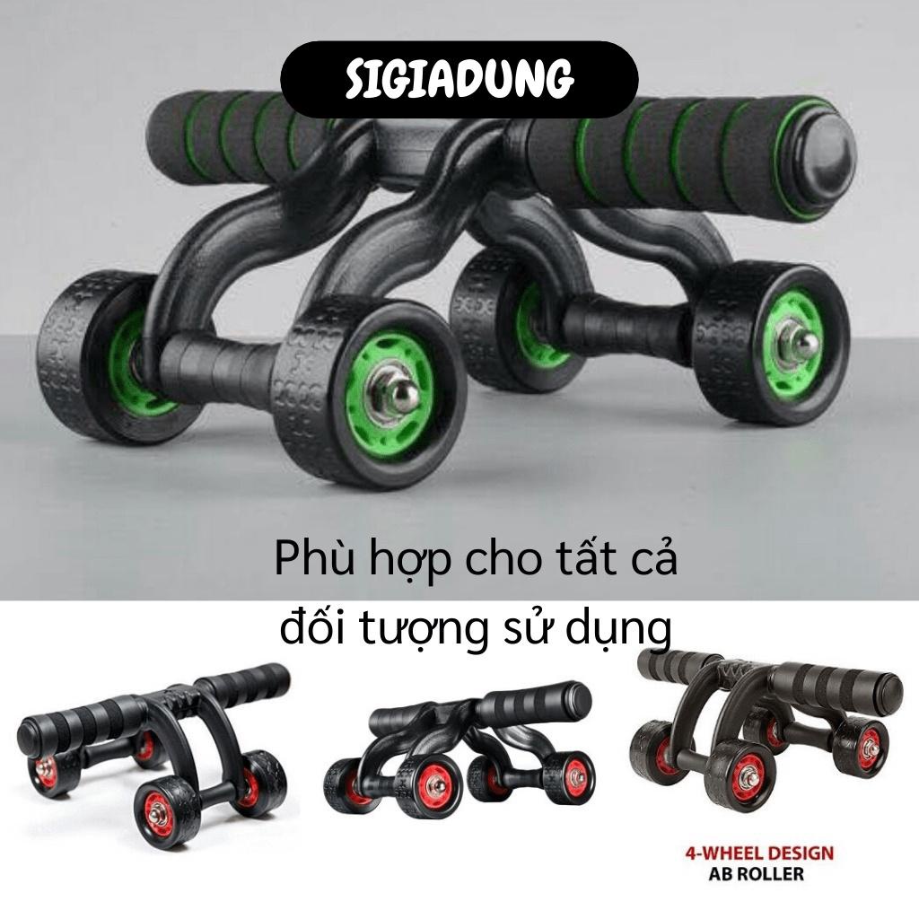 [SGD] Con Lăn Tập Cơ Bụng - Dụng Cụ Tập Thể Thao Tại Nhà, Con Lăn 4 Bánh Tặng Kèm Thảm 3247