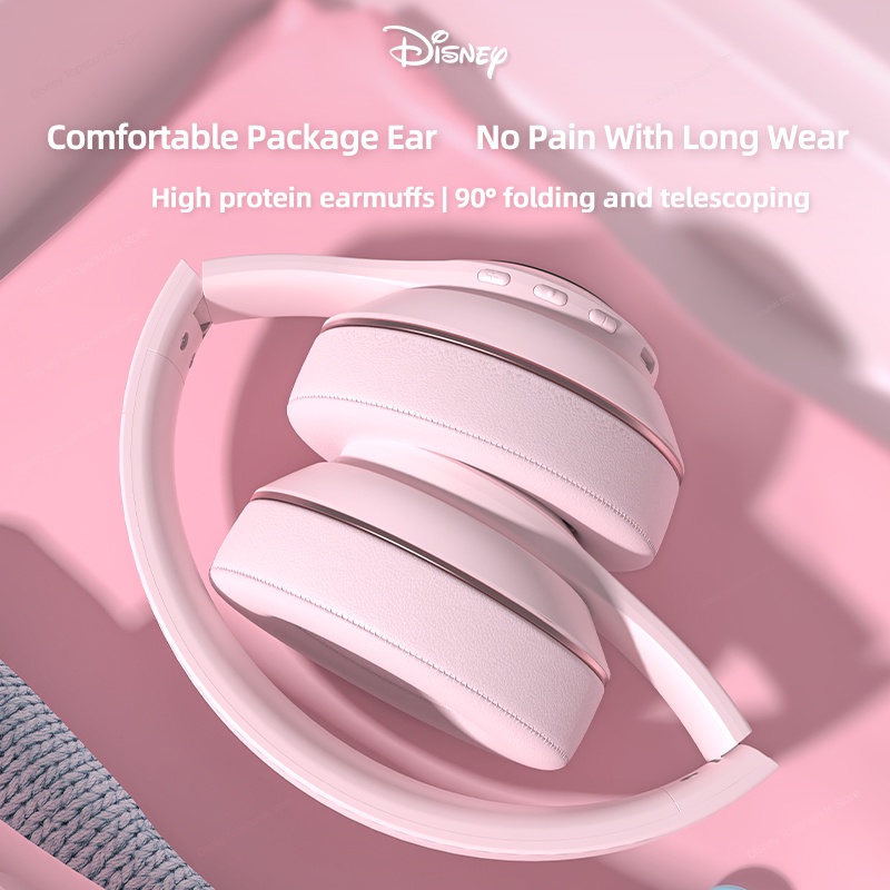 Tai Nghe Bluetooth 5.0 Không Dây Chống Nước Giảm Tiếng Ồn Có Mic Hình Disney H1