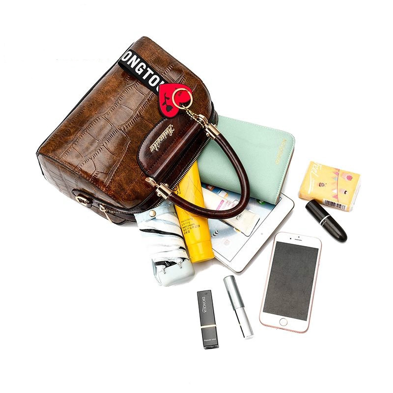 Túi đeo chéo BOSTON giả da cá sấu thời trang sang trọng cho nữ