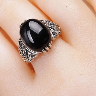 (Hàng Có Sẵn) Nhẫn Đính Đá Ruby Sang Trọng Cổ Điển