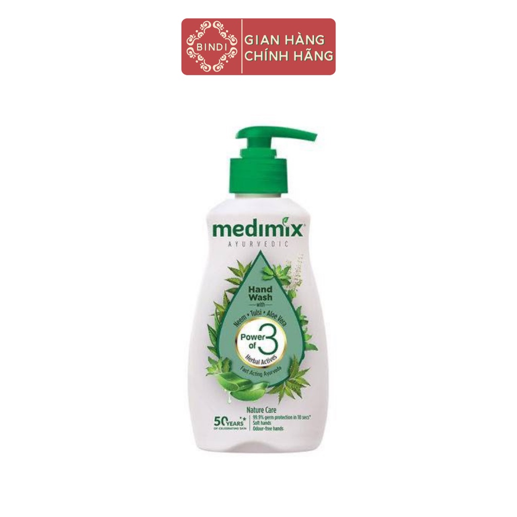 Nước rửa tay Medimix Neem, Hương Nhu Tía, Lô Hội 190ml