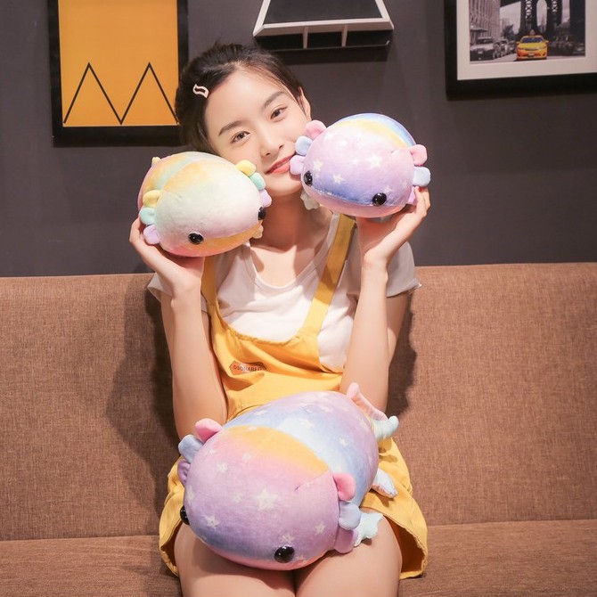 Đồ chơi nhồi bông AIXINI Axolotl hình kỳ nhông thích hợp làm quà tặng sinh nhật dành cho bé trai/ gái