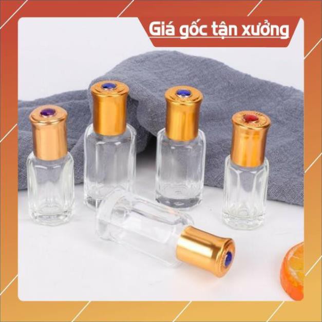 Lọ Chiết Nước Hoa ❤ SIÊU RẺ ❤ [3ml,6ml] Vỏ Lọ chiết nước hoa Dubai bi lăn Ruby, phụ kiện du lịch