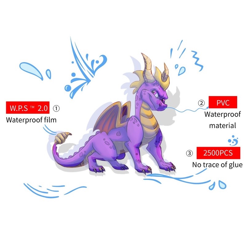 Z & M ❀ Hình Dán Moana ❀ Bộ 50 Miếng Dán Chống Thấm Nước Hình Disney Dễ Thương Cho Đồ Chơi