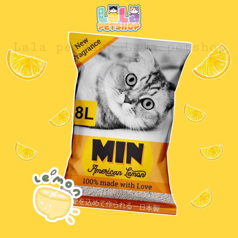 Cát vệ sinh cho chó mèo - CÁT MIN 8L - Cát Nhật Bản LaLaPetShop