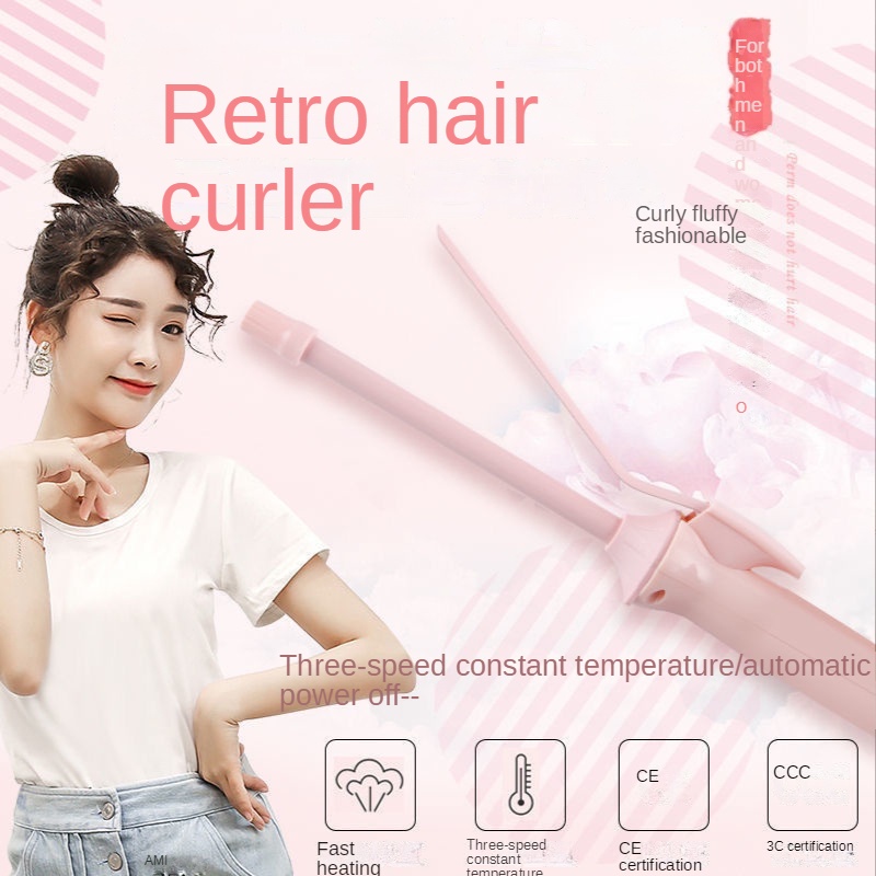 Hàng Có Sẵn Máy Uốn Tóc Ngắn/ Uốn Xoăn Tóc Ngắn/ Tóc Mái Bằng Len 9mm Cho Nam Và Nữ/ Nữ