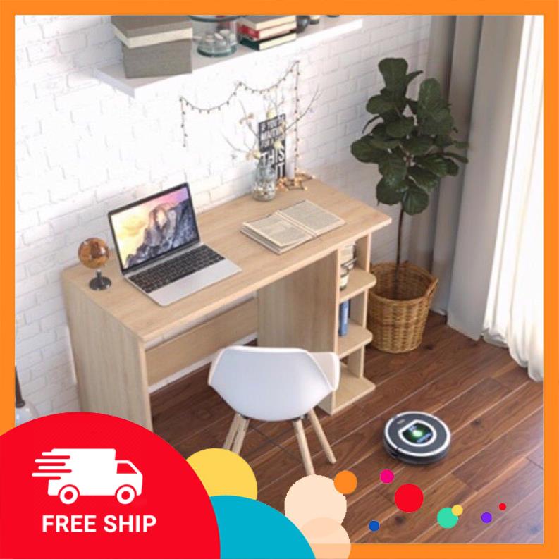 Bàn làm việc Kèm kệ sách đa năng, tiện dụng siêu đẹp. Gỗ công nghiệp phủ melamine