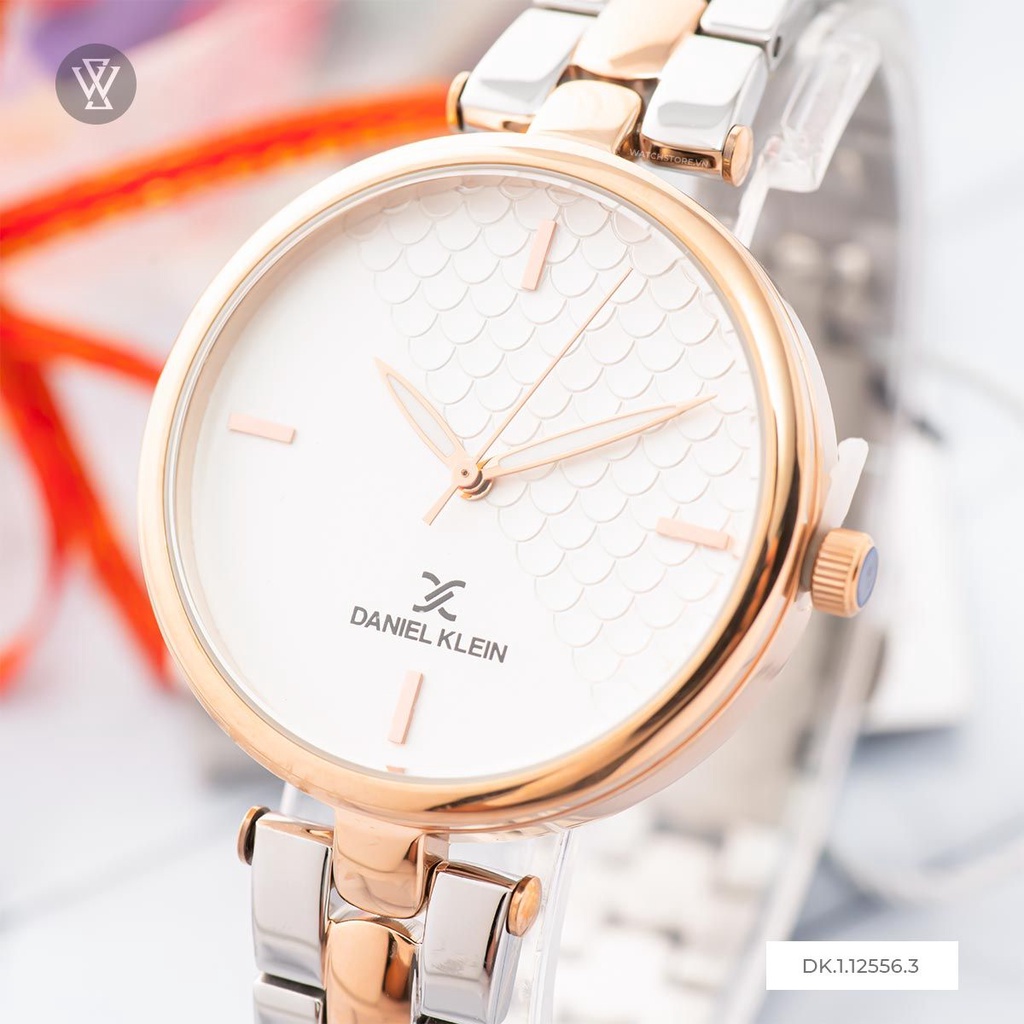 Đồng Hồ Quartz Nữ Daniel Klein WATCHSTORE DK.1.12556.3 Mặt Kính Khoáng 34mm, Dây Kim Loại, Vỏ Thép Không Gỉ