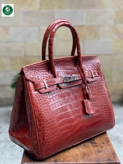 TÚI XÁCH DA CÁ SẤU SIZE 30 CÁ SẤU GÒ VẤP