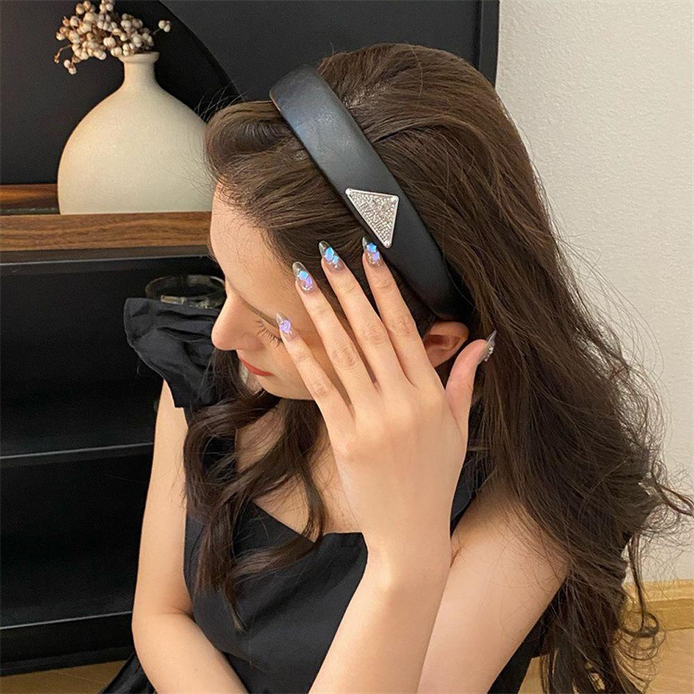 Băng Đô Cài Tóc Hình Tam Giác Đính Đá Zircon Thanh Lịch Cho Nữ|Băng Đô