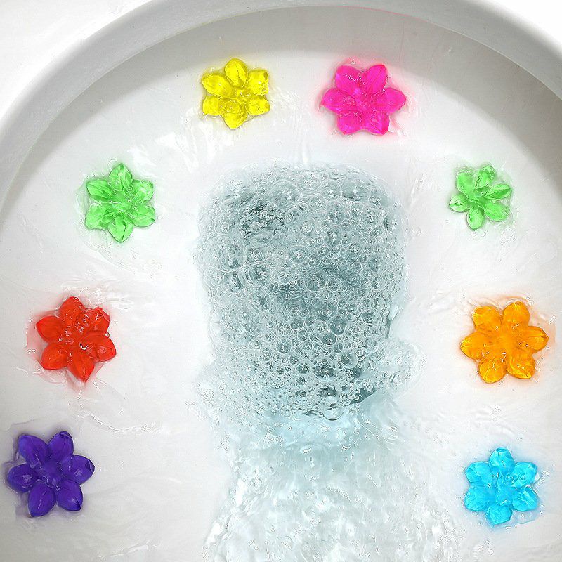Sỉ 10 Hộp Gel thơm, gel khử mùi bồn cầu, toilet bông hoa