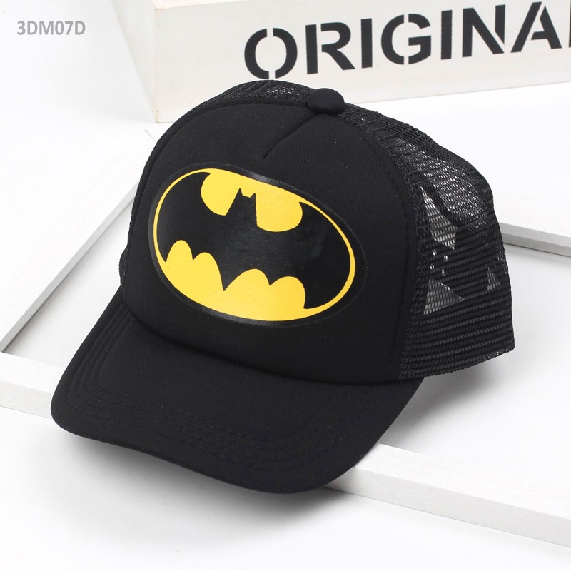 Mũ Lưỡi Trai Người Nhện/Batman 3DM07 GIAY3DOI Siêu Ngầu Size 3-10T