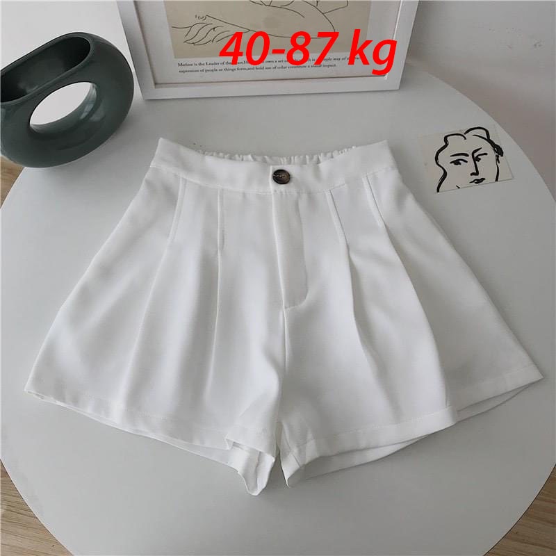 Quần sooc nữ bigsize _ Quần short ngắn chất tuyết mưa dày dặn , lưng cao phong cách Hàn quốc QS43