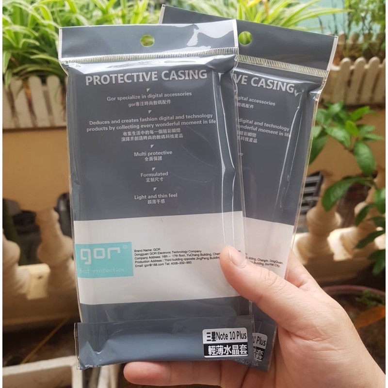 Ốp lưng dẻo GOR cho Samsung Note 10 Plus/ Note 10+ 5G siêu mỏng 0.4mm có G bảo vệ camera
