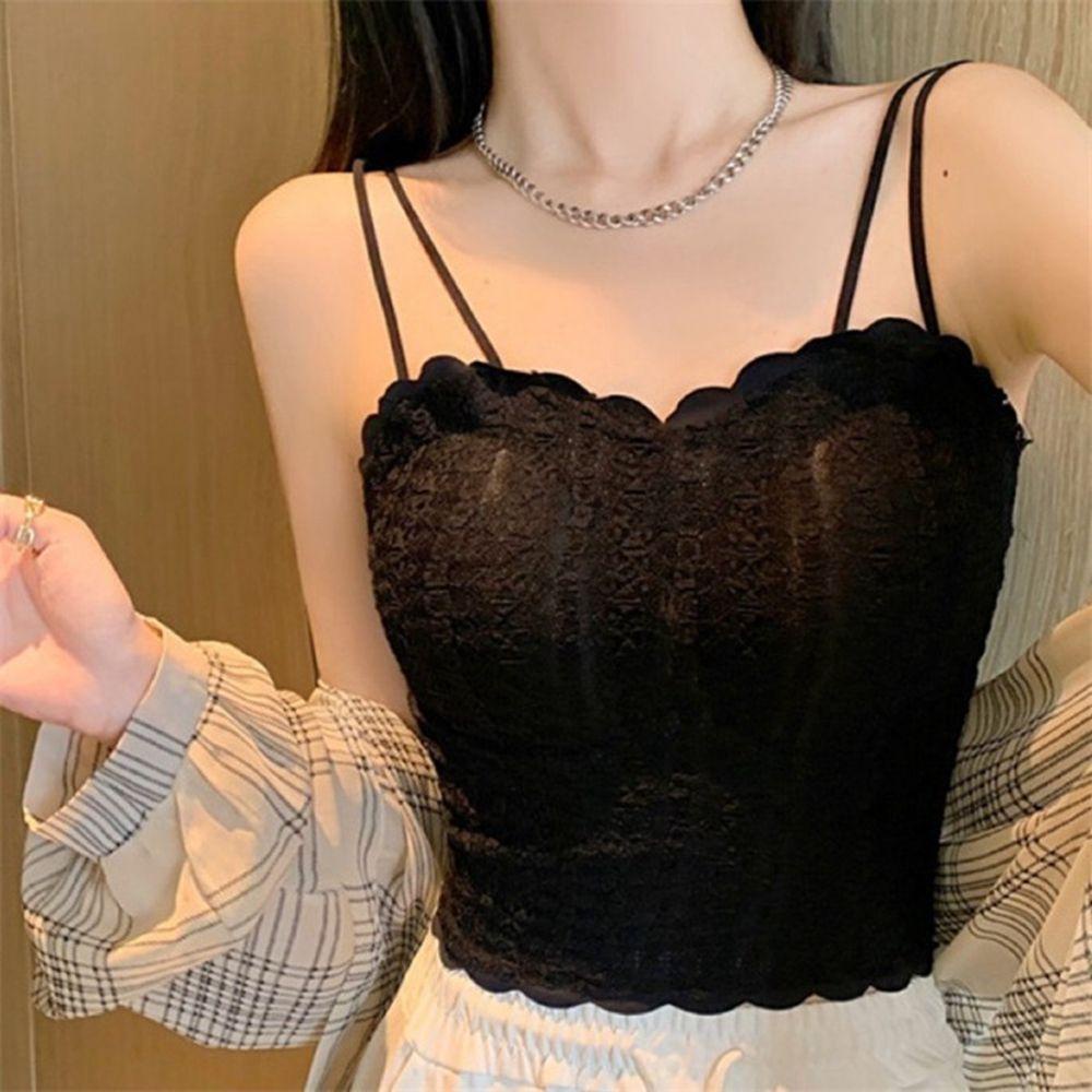Mocho Áo Lót Ống Hai Dây Nhún Bèo Thoáng Khí Thời Trang Mùa Hè Cho Nữ