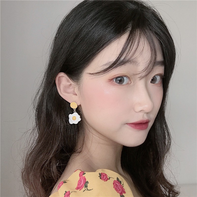 Khuyên tai nữ hình quả trứng thời trang Hàn Quốc