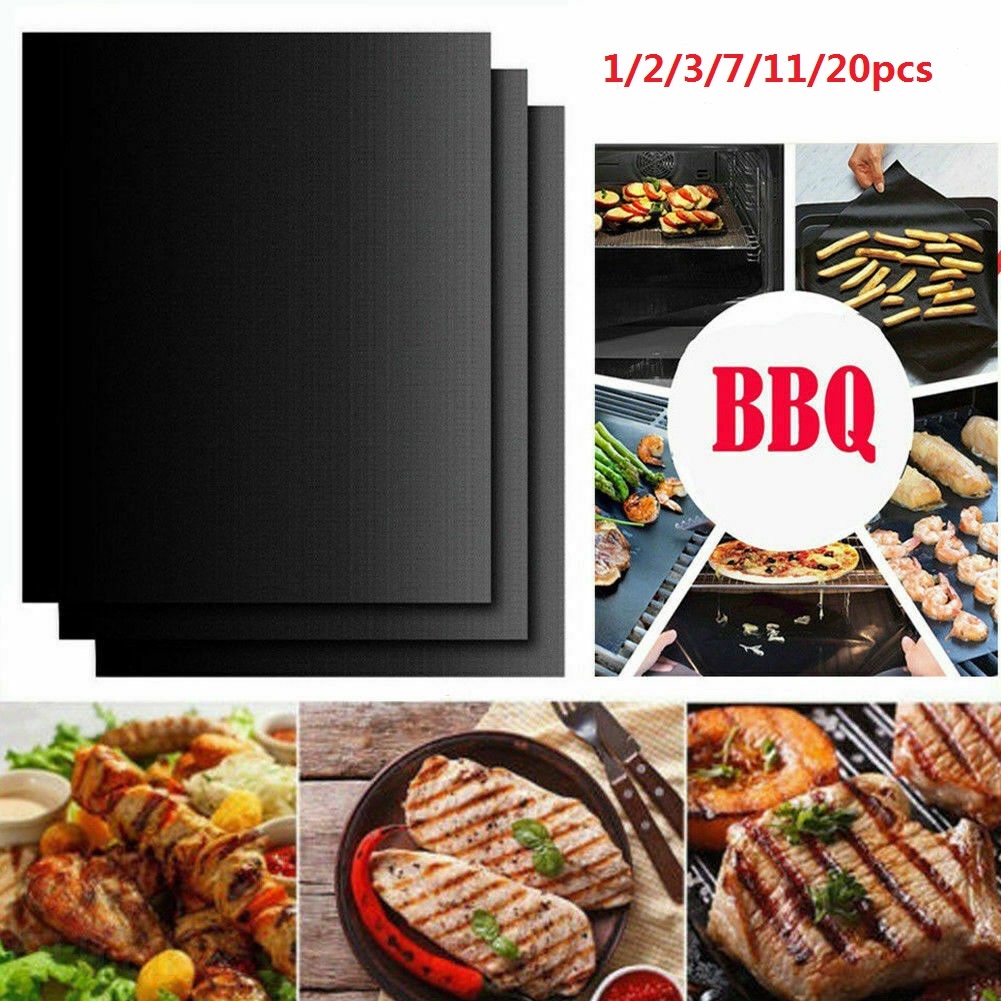 Thảm Nướng Bbq Chống Dính Chống Dầu Chịu Nhiệt Có Thể Tái Sử Dụng