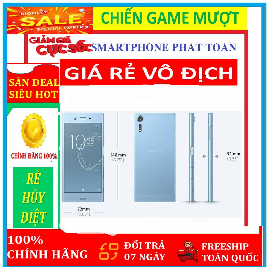 " GIÁ RẺ VÔ ĐỊCH " điện thoại Sony Xperia XZs CHÍNH HÃNG ram 4G/64G mới - Chơi PUBG/Free Fire mướt