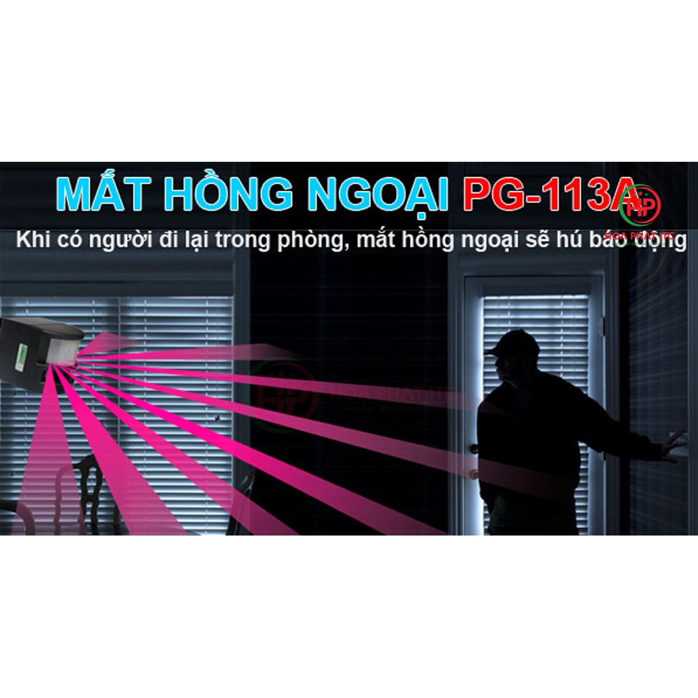 Báo động hồng ngoại 6 kiểu chuông Komax PG-113A - Mã giảm giá đến 10k