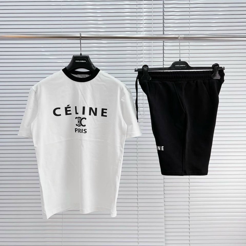 RẺ VÔ ĐỊCH - Bộ đồ nam Celine bộ hè chất liệu thun lạnh co dãn thoáng mát