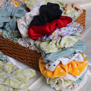 Đồ cột tóc vải scrunchies vải voan lụa các loại