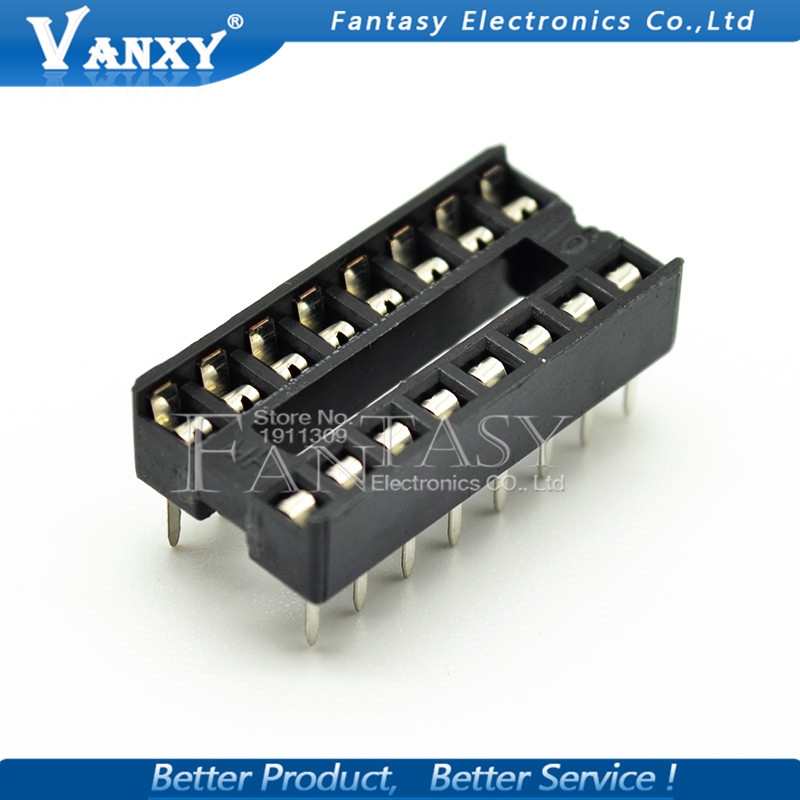 10PCS IC Sockets DIP6 DIP8 DIP14 DIP16 DIP18 DIP20 DIP28 DIP40 pins Connector DIP Socket 6 8 14 16 18 20 24 28 40 pin