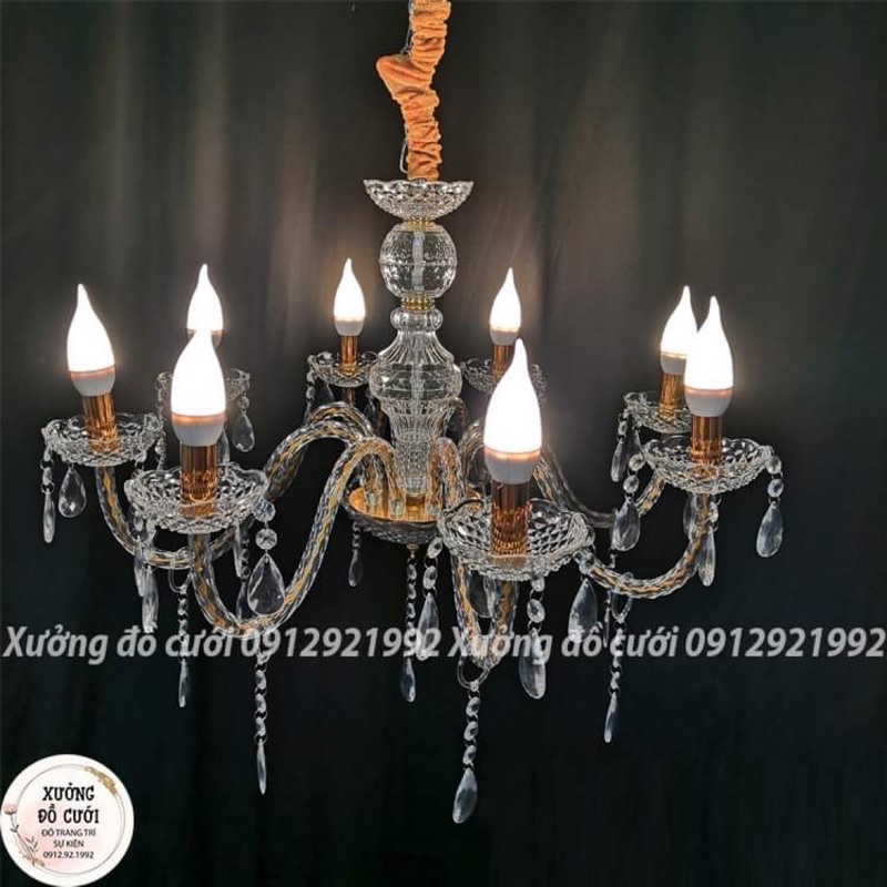 Đèn Chùm Treo Trần Pha Lê Cao Cấp