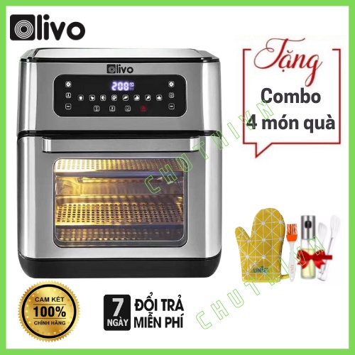 (Mã CHUT0005 giảm 50k) Nồi Chiên Không Dầu Olivo AF12 Dung Tích 12L Thương hiệu Mỹ - Hàng Chính Hãng