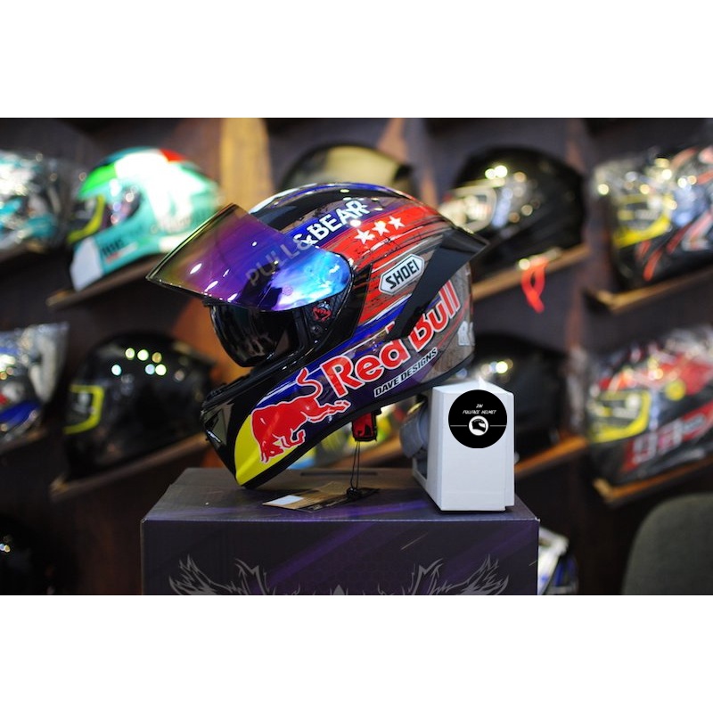 Mũ bảo hiểm Fullface Royal M266 Shoei Redbull