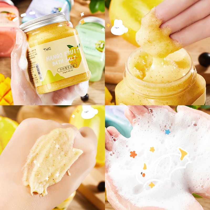 Tẩy da chết body ILY 4 mùi Tẩy tế bào chết làm sạch da, dưỡng ẩm body hộp 250g