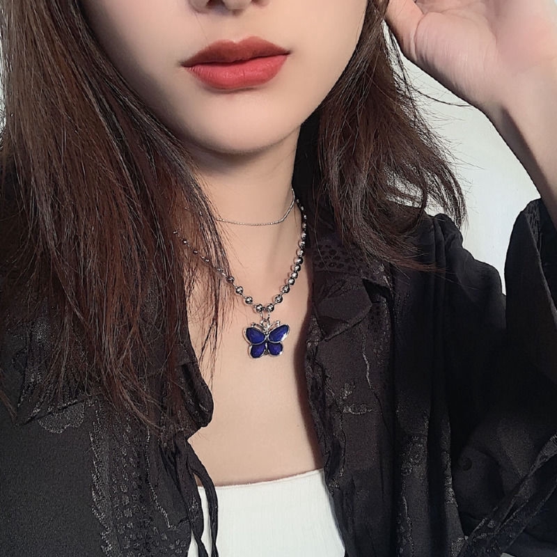 Dây Chuyền Thép Titan Mặt Tròn Hai Lớp Thay Đổi Màu Sắc 22431