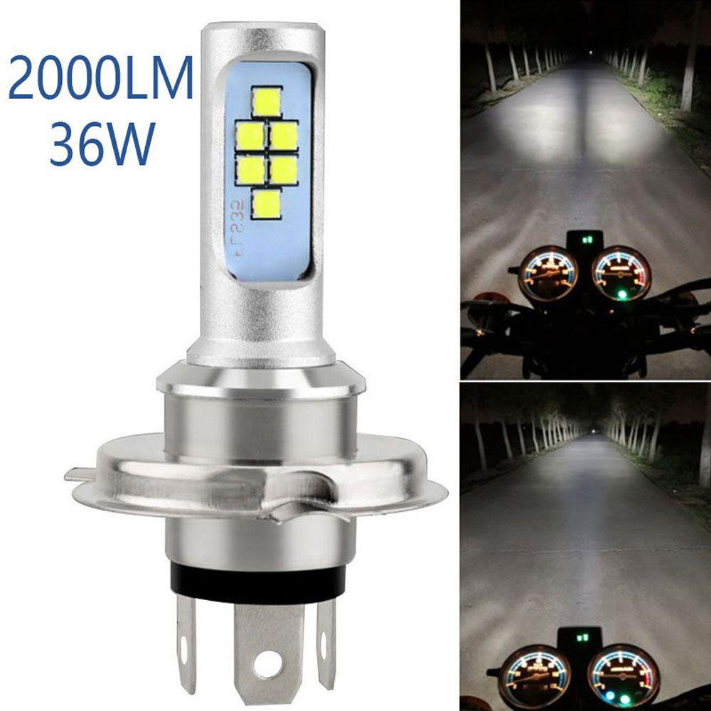 1 Đèn Pha H4 LED HID Hai Mặt Chống Thấm Nước Thông Dụng Cho Xe Máy