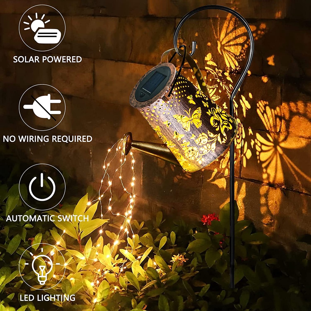 Dây Đèn LED CR1 Sử Dụng Năng Lượng Mặt Trời Chống Thấm Nước Trang Trí Sân Vườn