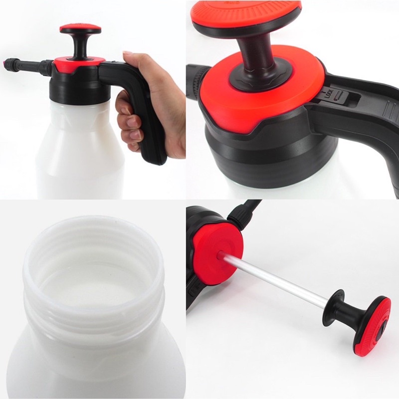 Bình xịt bọt tuyết cầm tay 2 lít tặng kèm vòi xịt cao cấp chính hãng có bảo hành 3 tháng làm bằng nhựa cao cấp