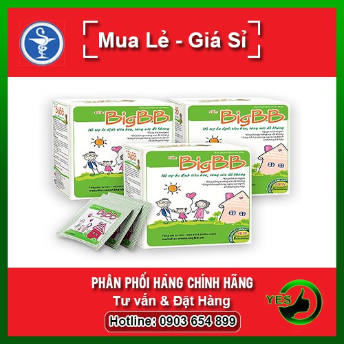 ❤[Chính hãng] BigBB Xanh - Giúp Trẻ Ăn Ngon Giảm Tái Phát Viêm Đường hô hấp (Hộp 16 gói) - Có Tem Tích Điểm