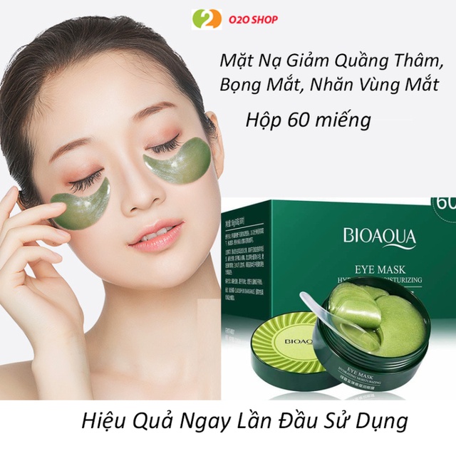 [Mã INCU1708 hoàn 15K xu đơn 50K] Hộp 60 Miếng Mặt Nạ Giảm Thâm Mắt Bioaqua | BigBuy360 - bigbuy360.vn