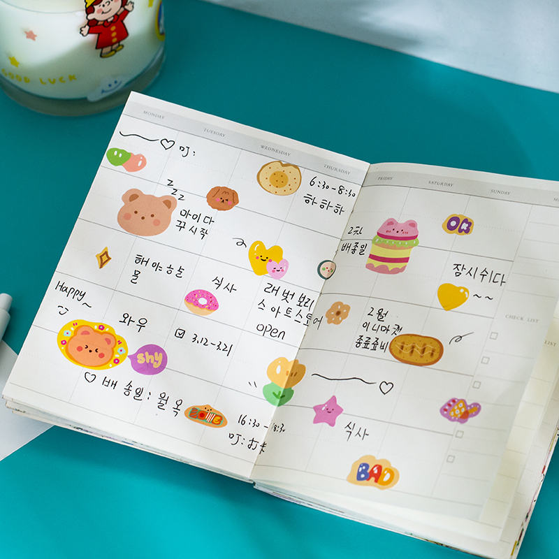 Flowertree Sticker Miếng Dán Hình Phô Mai Dễ Thương Trang Trí Điện Thoại