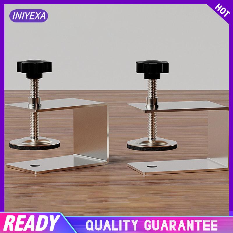 Set 2 Kẹp Ngăn Kéo Trước Bằng Kim Loại Dễ Điều Chỉnh Kèm Giá Đỡ Cho Đồ Gỗ Phần Cứng