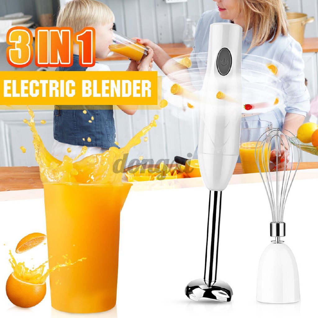 3 in 1 Electric Hand Blender Stick Mixer Grinder Egg Beater Fruit Juicer Food