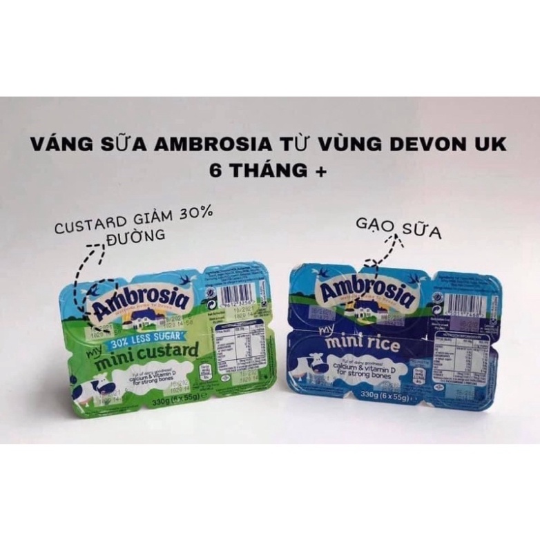 Váng sữa AMBROSIA cho bé 6 tháng của Anh
