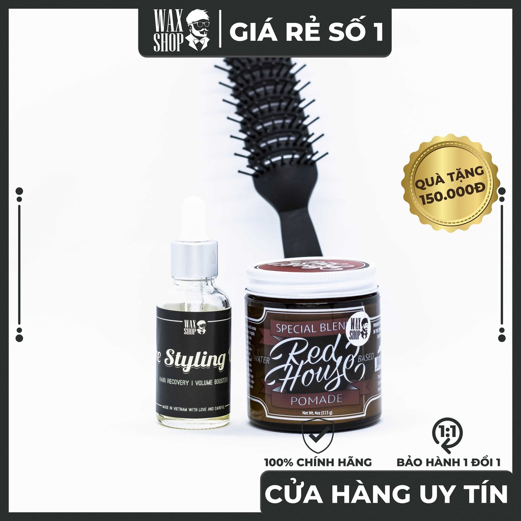 Sáp Vuốt Tóc Special Blend Pomade - The Red House⚡[Chính Hãng]⚡Siêu Giữ Nếp tới 24 Tiếng, Tặng Kèm Pre-Styling Oil+ Lược